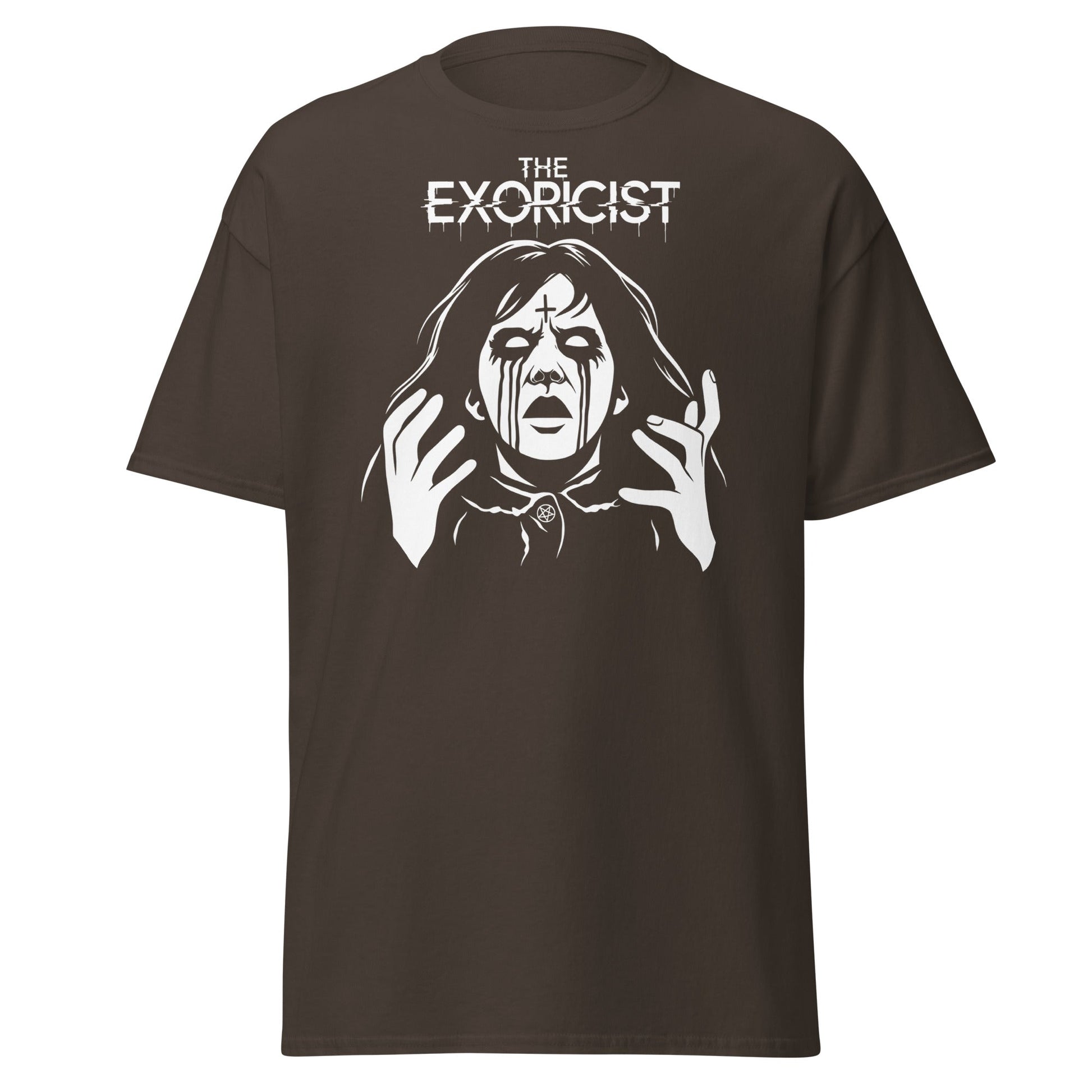 The Exorcist T-Shirt - Classic Horror Movie Tee - Dark Chocolate - T-Shirts Online