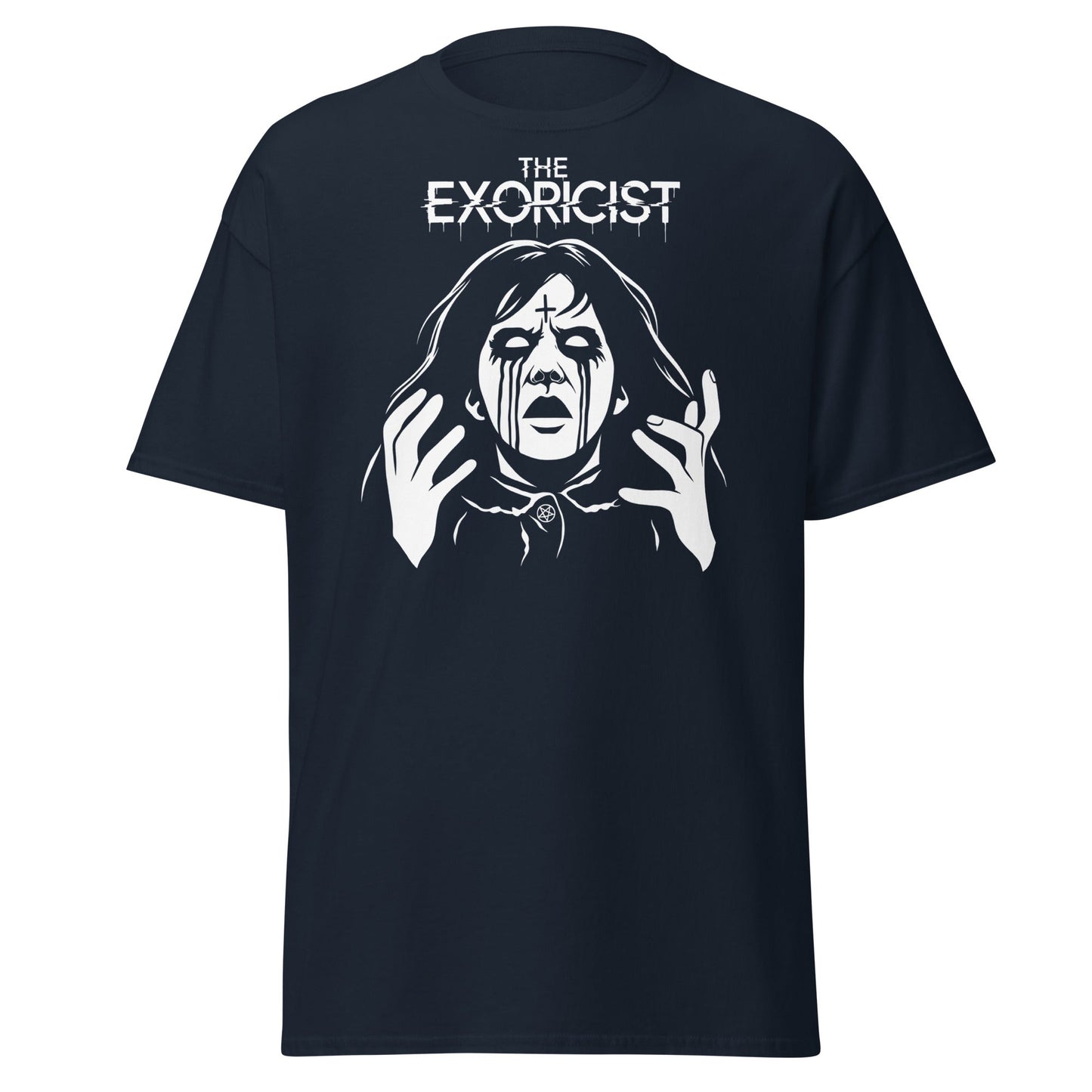 The Exorcist T-Shirt - Classic Horror Movie Tee - Navy - T-Shirts Online
