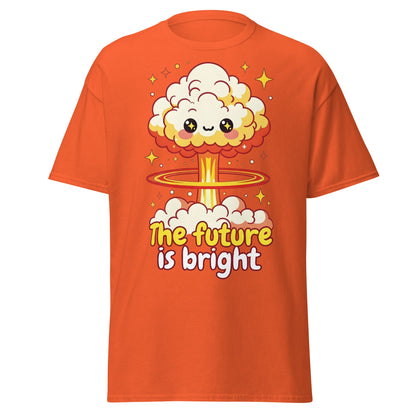 The Future is Bright Kawaii Mushroom Cloud T-Shirt - Orange - T-Shirts Online