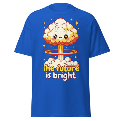 The Future is Bright Kawaii Mushroom Cloud T-Shirt - Royal - T-Shirts Online