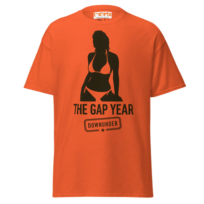 The Gap Year Downunder T-Shirt – Travel Humor Tee - Orange - T-Shirts Online