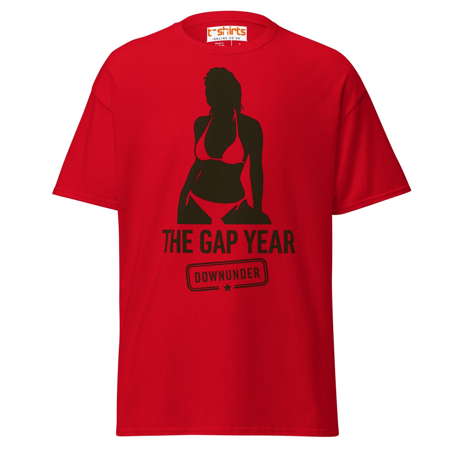 The Gap Year Downunder T-Shirt – Travel Humor Tee - Red - T-Shirts Online