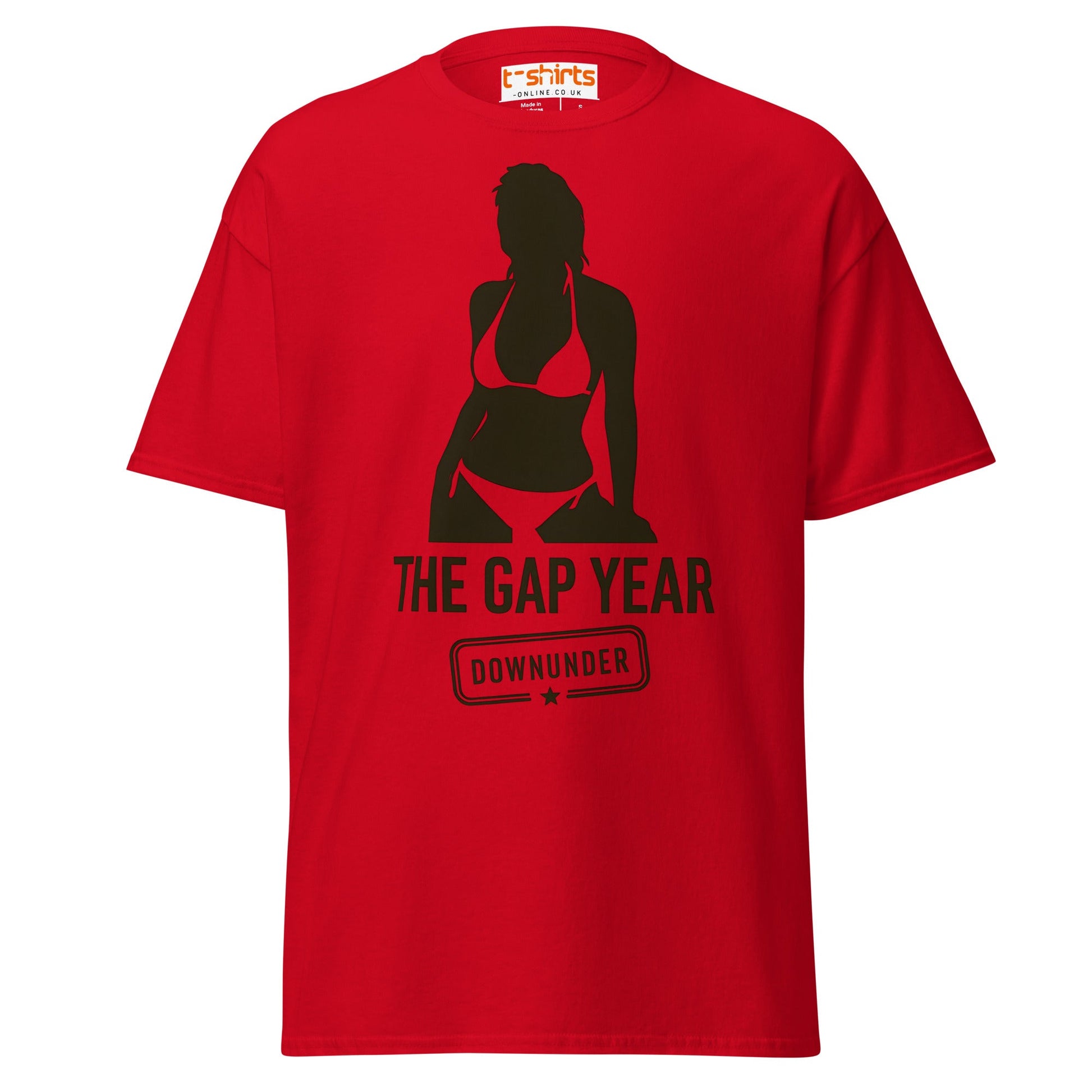 The Gap Year Downunder T-Shirt – Travel Humor Tee - Red - T-Shirts Online