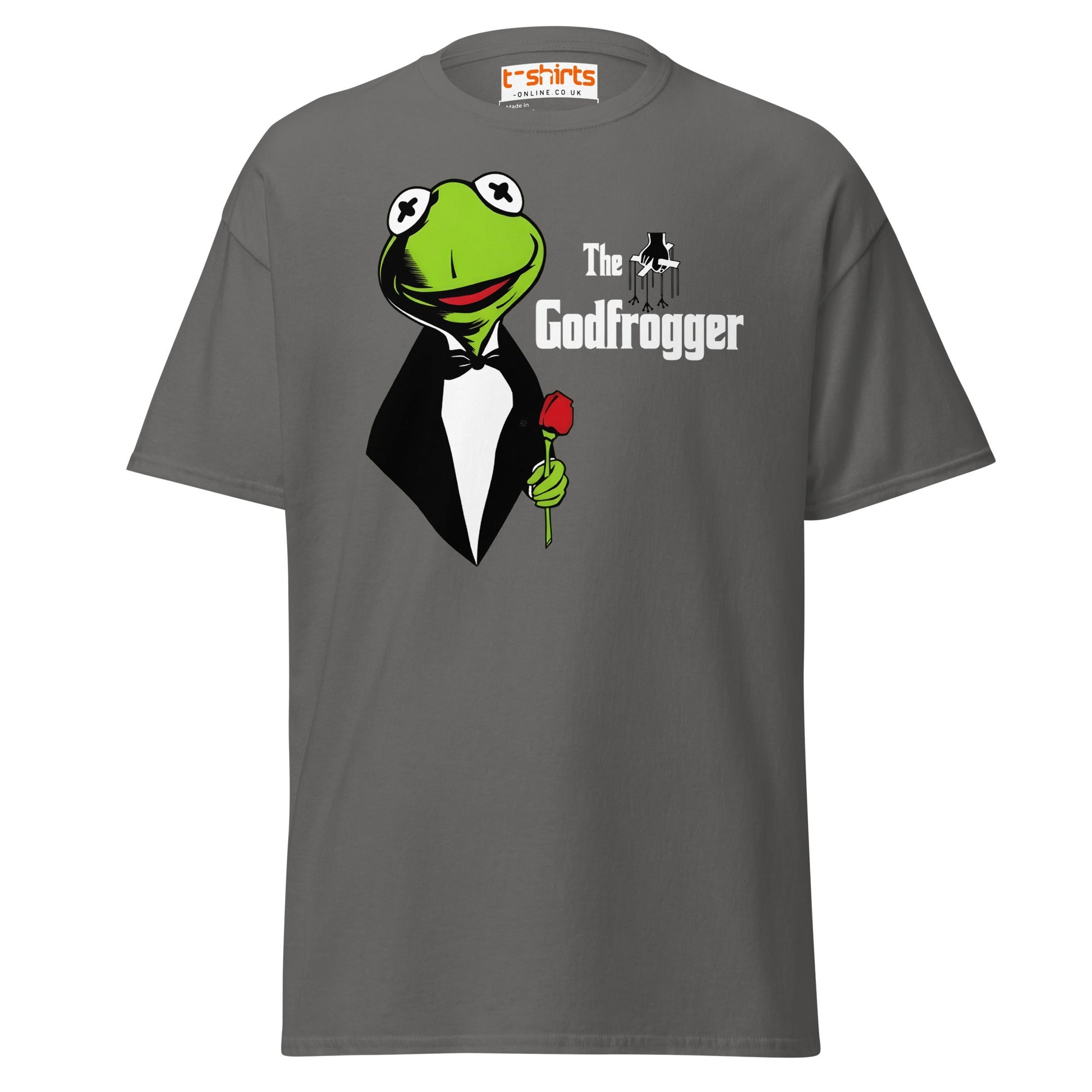 The Godfrogger Funny Frog Parody Tuxedo T-Shirt - Charcoal - T-Shirts Online