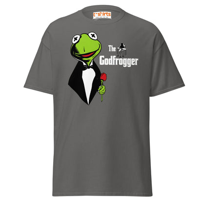 The Godfrogger Funny Frog Parody Tuxedo T-Shirt - Charcoal - T-Shirts Online