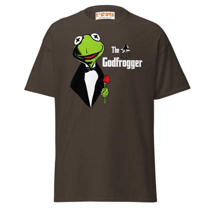 The Godfrogger Funny Frog Parody Tuxedo T-Shirt - Dark Chocolate - T-Shirts Online