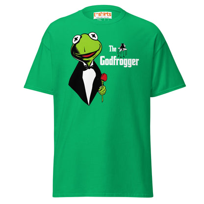 The Godfrogger Funny Frog Parody Tuxedo T-Shirt - Irish Green - T-Shirts Online