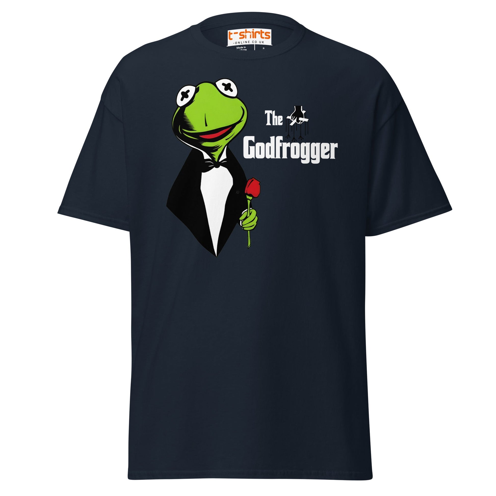 The Godfrogger Funny Frog Parody Tuxedo T-Shirt - Navy - T-Shirts Online