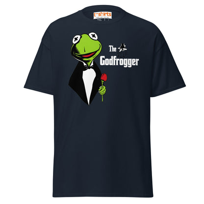 The Godfrogger Funny Frog Parody Tuxedo T-Shirt - Navy - T-Shirts Online