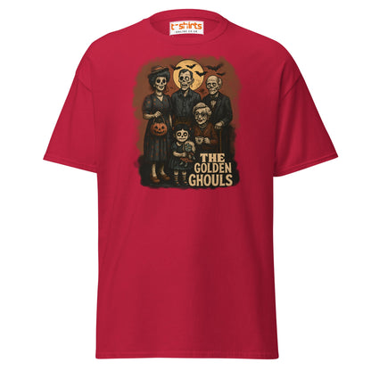 The Golden Ghouls T-Shirt | Vintage Halloween Tee - Cardinal - T-Shirts Online