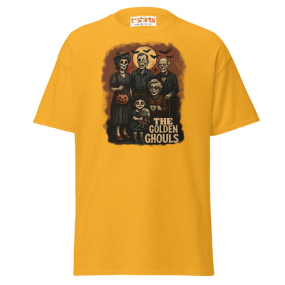 The Golden Ghouls T-Shirt | Vintage Halloween Tee - Gold - T-Shirts Online