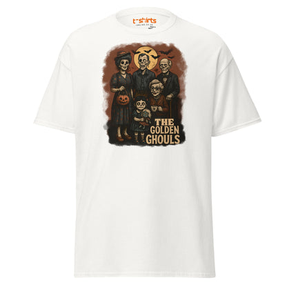 The Golden Ghouls T-Shirt | Vintage Halloween Tee - White - T-Shirts Online