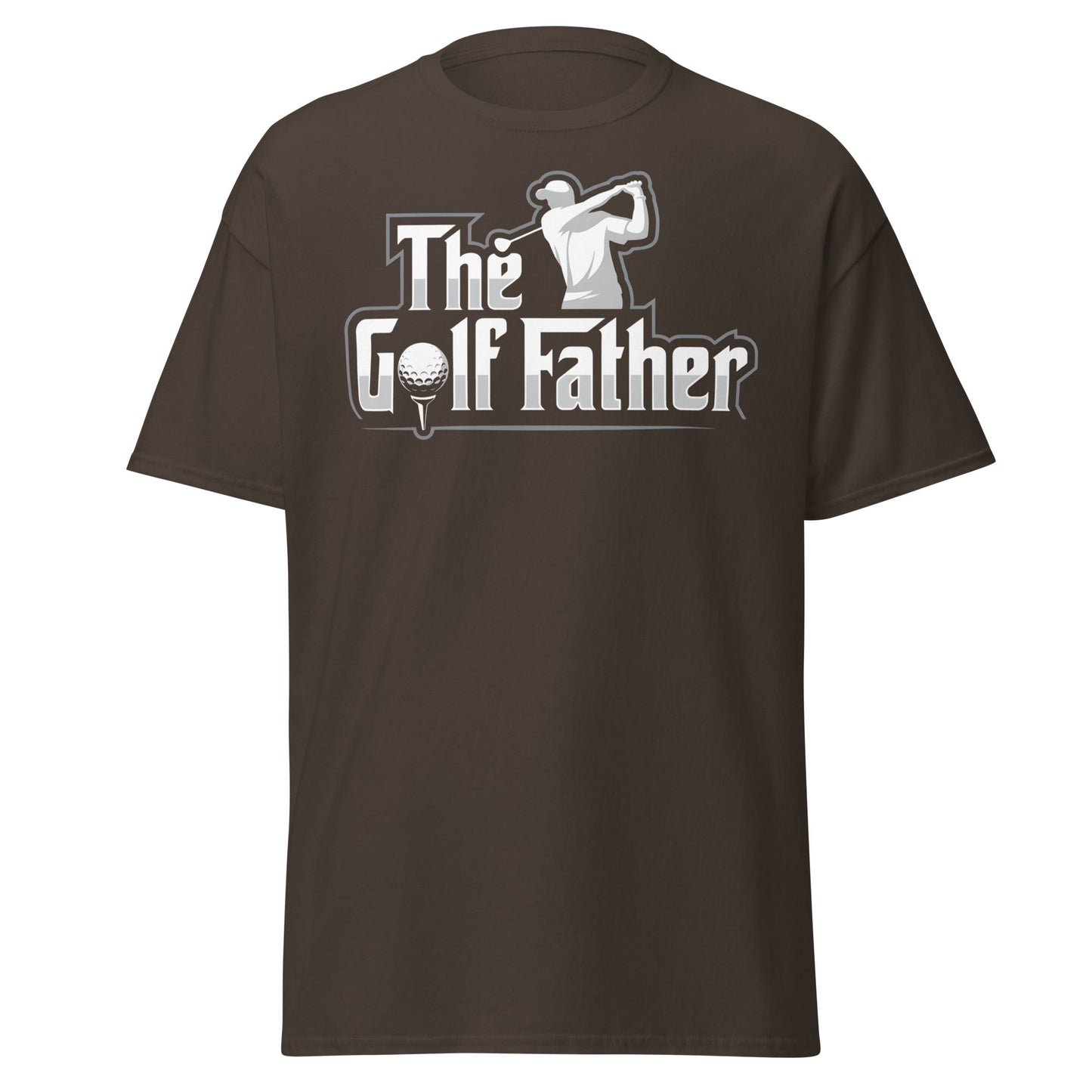 The Golf Father T-Shirt - Funny Golfer Gift for Dad - Dark Chocolate - T-Shirts Online