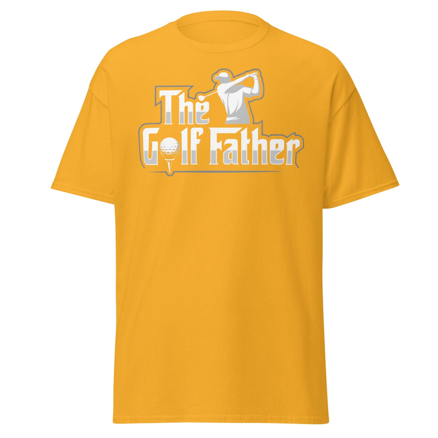 The Golf Father T-Shirt - Funny Golfer Gift for Dad - Gold - T-Shirts Online