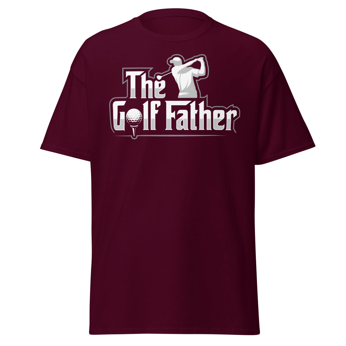 The Golf Father T-Shirt - Funny Golfer Gift for Dad - Maroon - T-Shirts Online