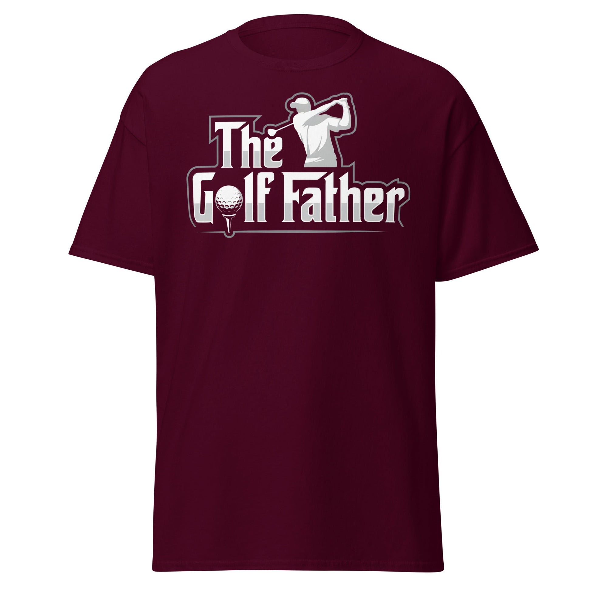 The Golf Father T-Shirt - Funny Golfer Gift for Dad - Maroon - T-Shirts Online
