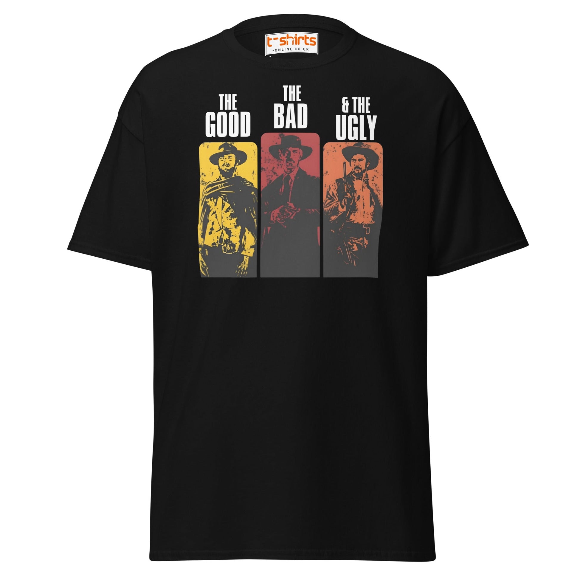 The Good The Bad & The Ugly T-Shirt | Retro Western Movie Tee - Black - T-Shirts Online