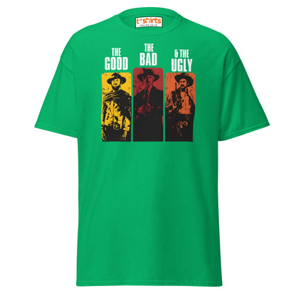 The Good The Bad & The Ugly T-Shirt | Retro Western Movie Tee - Irish Green - T-Shirts Online