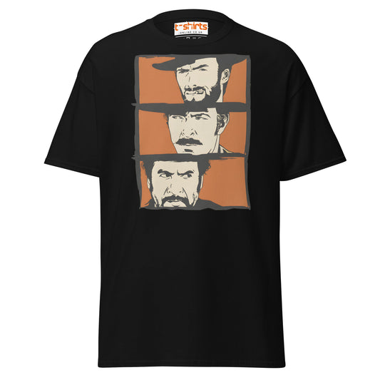 The Good The Bad The Ugly T-Shirt | Retro Western Tee - Black - T-Shirts Online