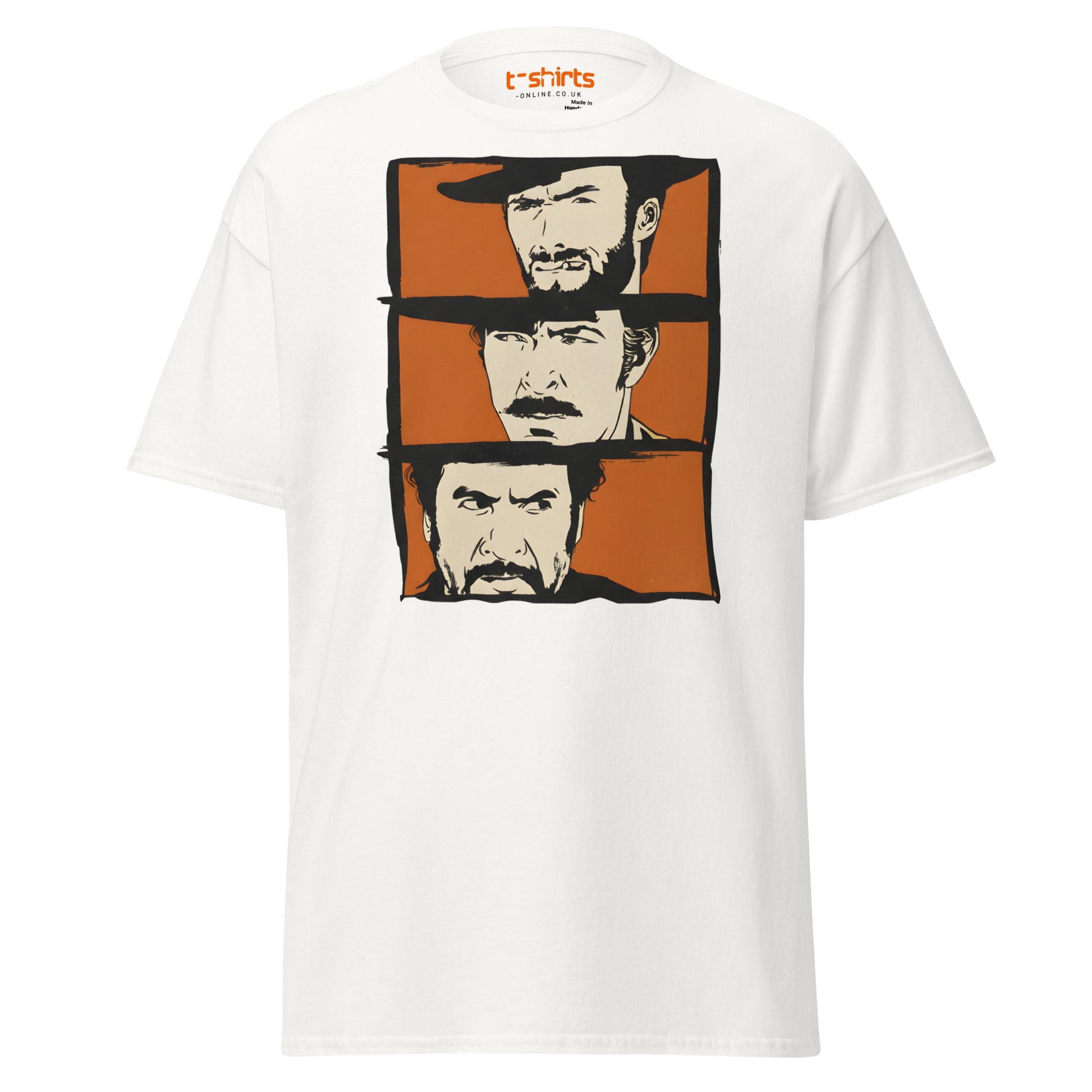 The Good The Bad The Ugly T-Shirt | Retro Western Tee - White - T-Shirts Online