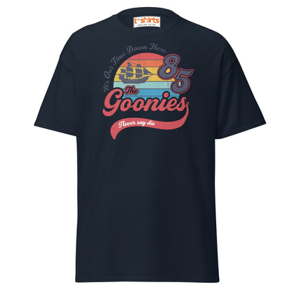 The Goonies 85 T-Shirt – Vintage Retro Graphic Tee - Navy - T-Shirts Online