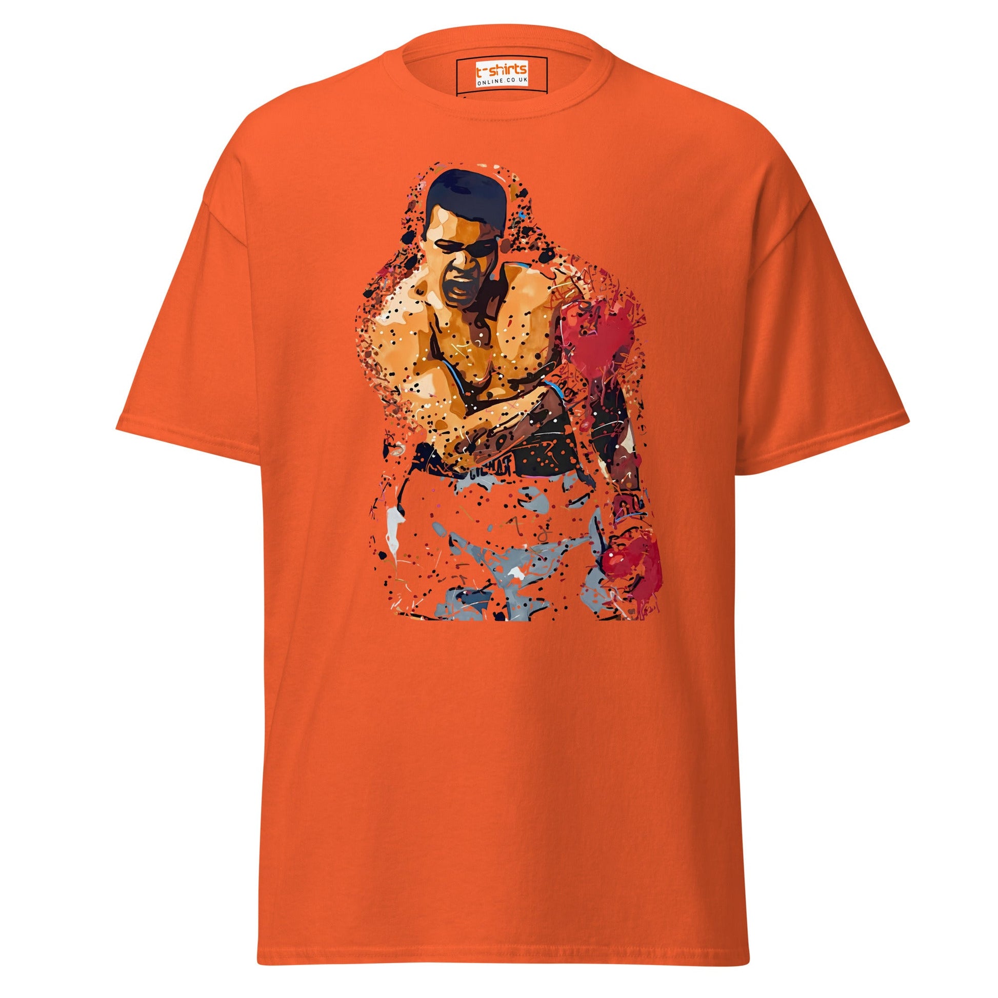 The Greatest | Ali Inspired Boxing T-Shirts - Orange - T-Shirts Online