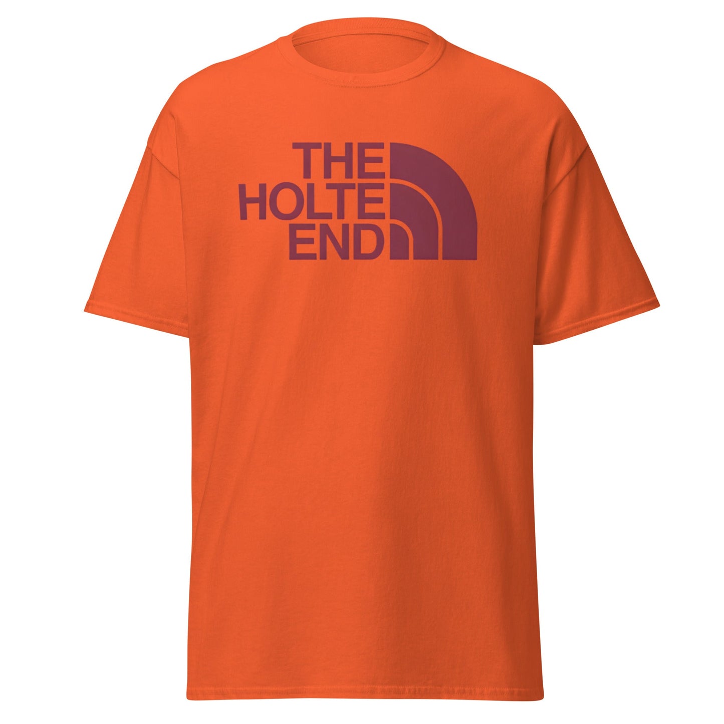 The Holte End Parody T-Shirt | Villa Fan Terrace Wear - Orange - T-Shirts Online