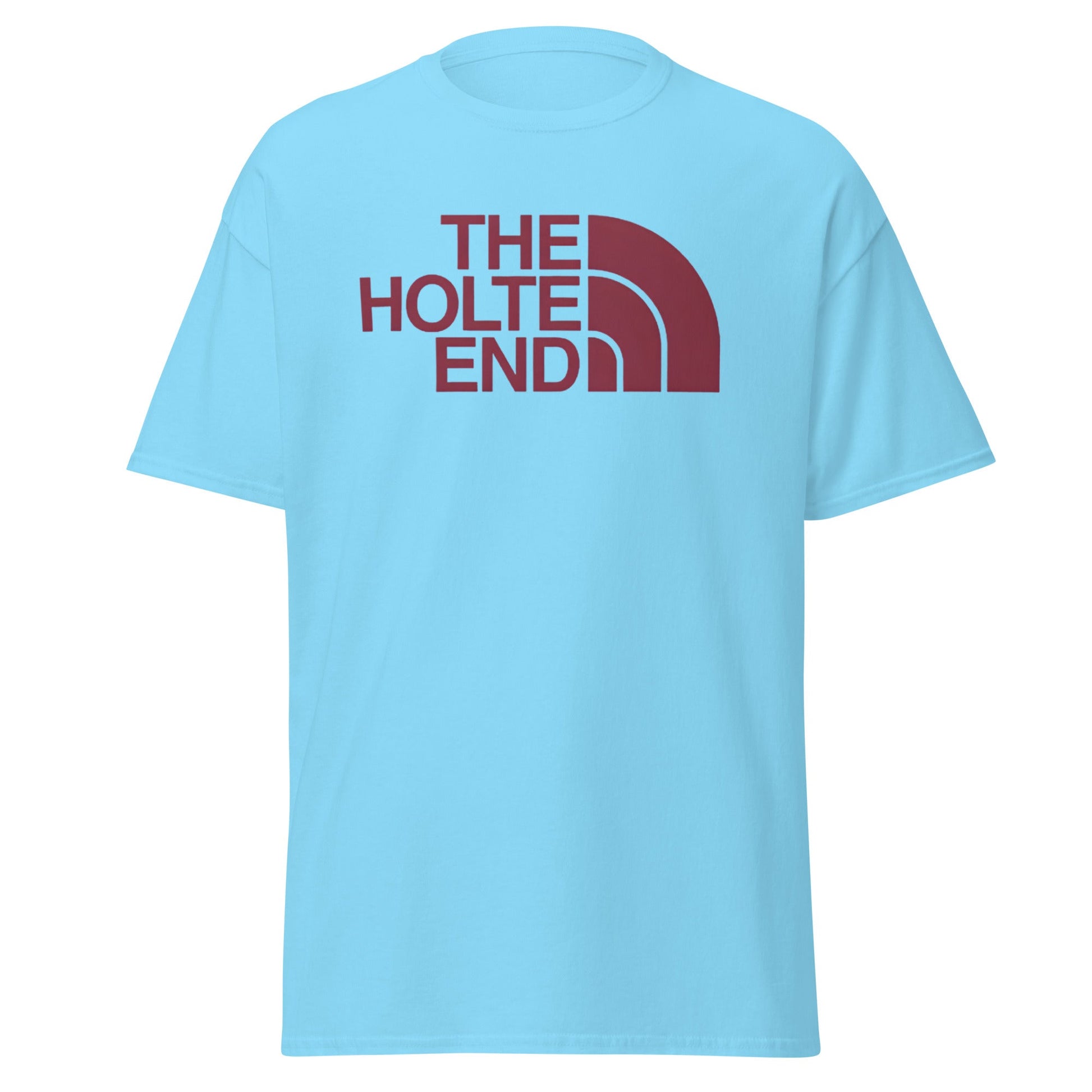 The Holte End Parody T-Shirt | Villa Fan Terrace Wear - Sky - T-Shirts Online