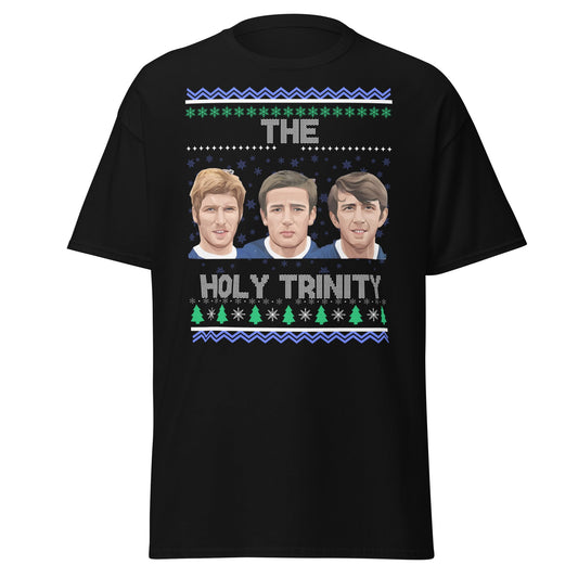 The Holy Trinity Football T-Shirt | Festive Legends Tee - Black - T-Shirts Online