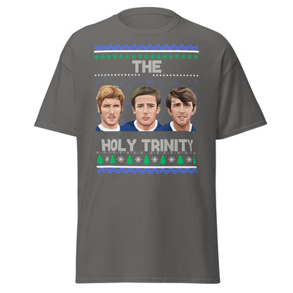 The Holy Trinity Football T-Shirt | Festive Legends Tee - Charcoal - T-Shirts Online