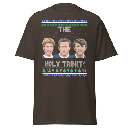 The Holy Trinity Football T-Shirt | Festive Legends Tee - Dark Chocolate - T-Shirts Online