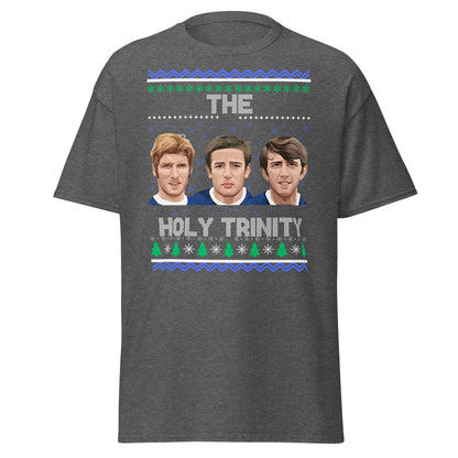 The Holy Trinity Football T-Shirt | Festive Legends Tee - Dark Heather - T-Shirts Online
