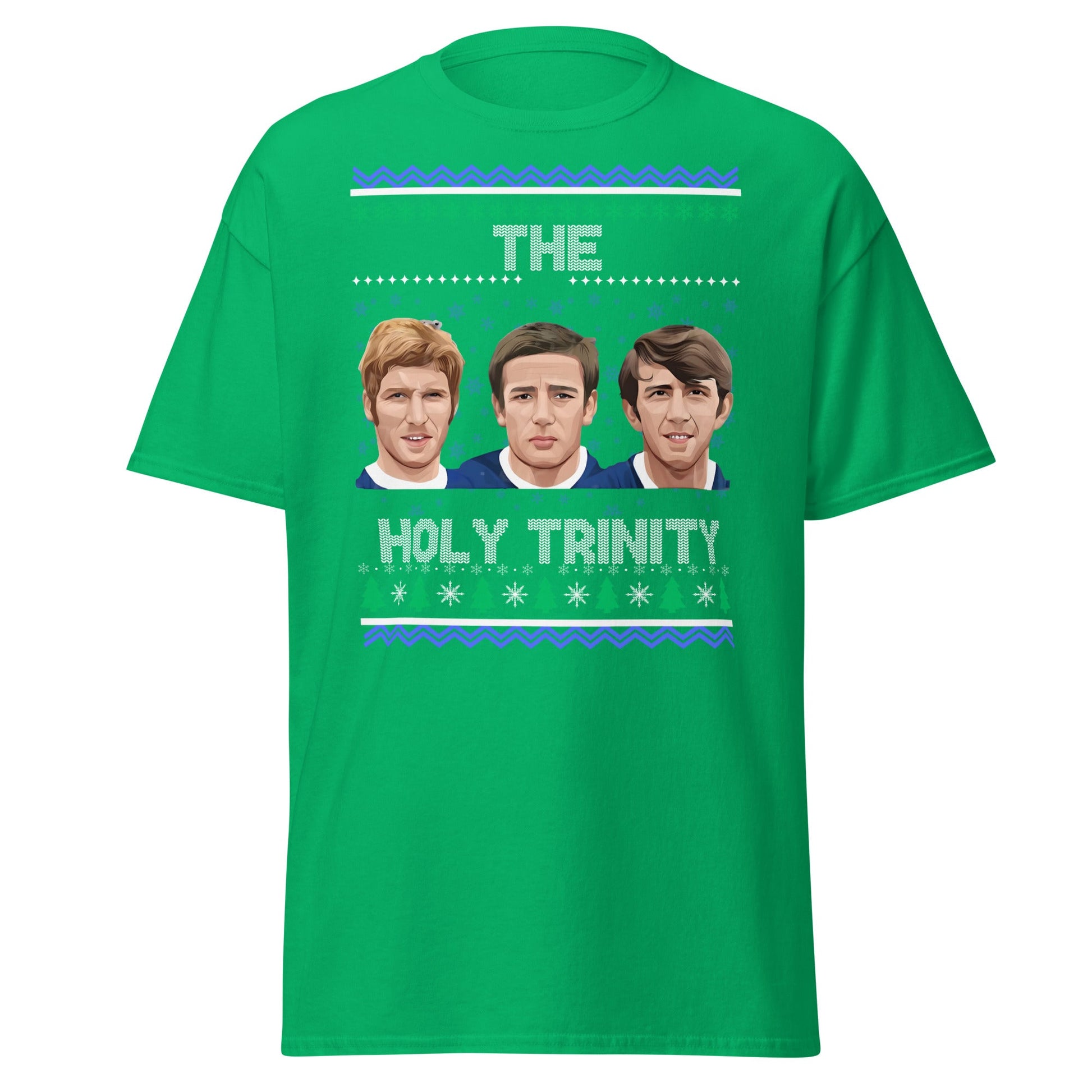 The Holy Trinity Football T-Shirt | Festive Legends Tee - Irish Green - T-Shirts Online