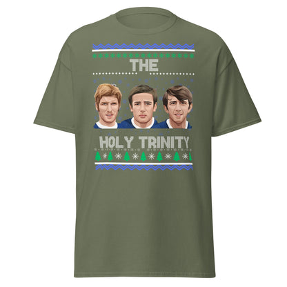The Holy Trinity Football T-Shirt | Festive Legends Tee - Military Green - T-Shirts Online