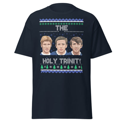 The Holy Trinity Football T-Shirt | Festive Legends Tee - Navy - T-Shirts Online