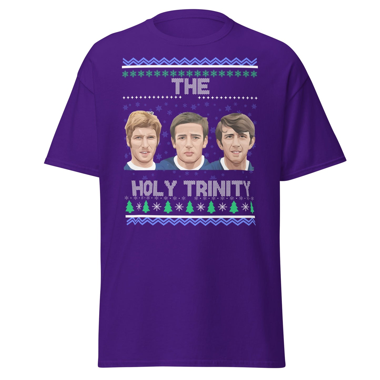 The Holy Trinity Football T-Shirt | Festive Legends Tee - Purple - T-Shirts Online