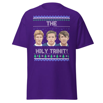 The Holy Trinity Football T-Shirt | Festive Legends Tee - Purple - T-Shirts Online