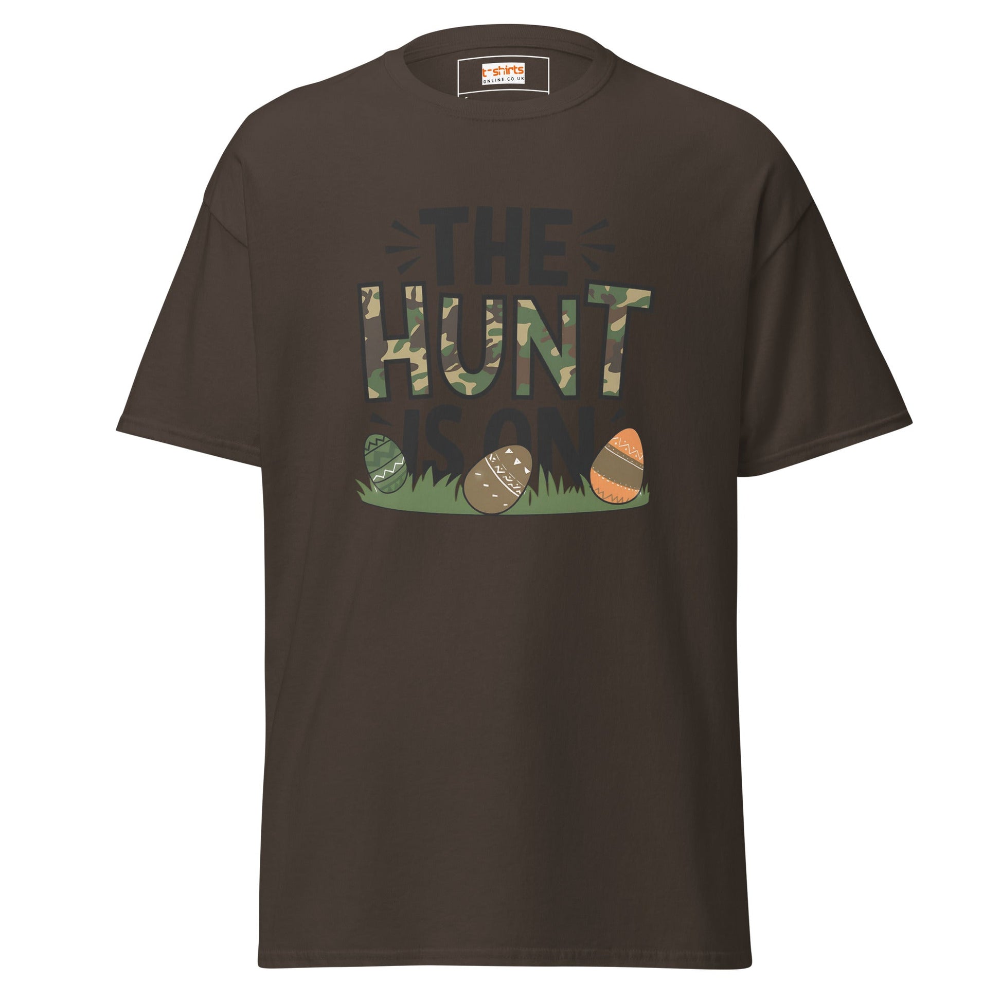 The Hunt is On | Easter T-Shirt - Dark Chocolate - T-Shirts Online
