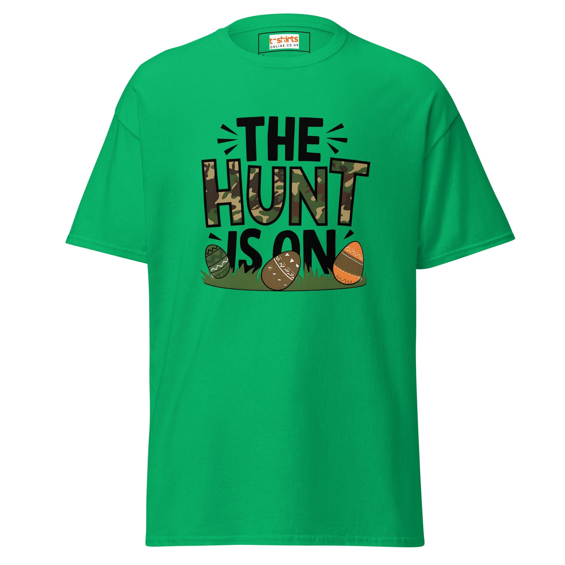 The Hunt is On | Easter T-Shirt - Irish Green - T-Shirts Online