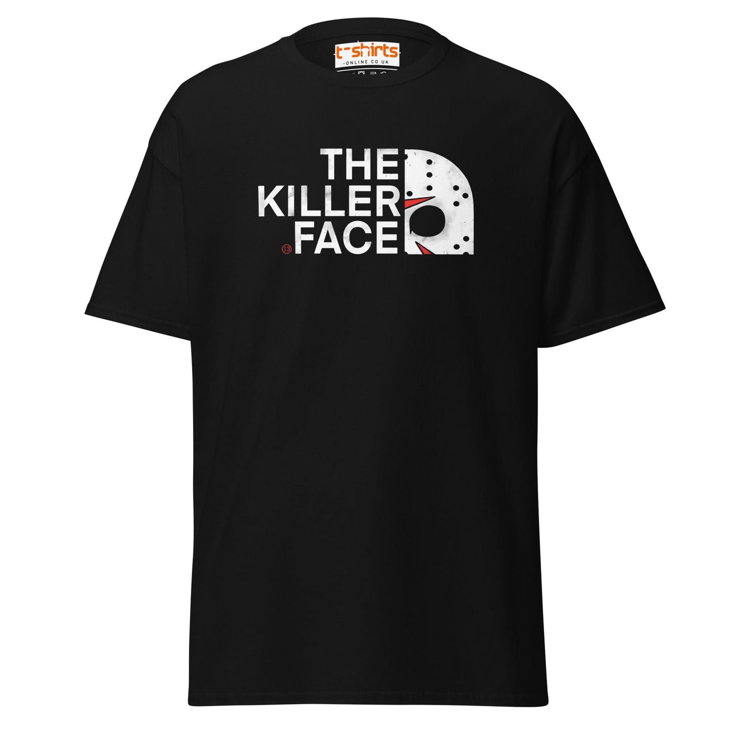 The Killer Face T-Shirt | Horror Parody Tee - Black - T-Shirts Online