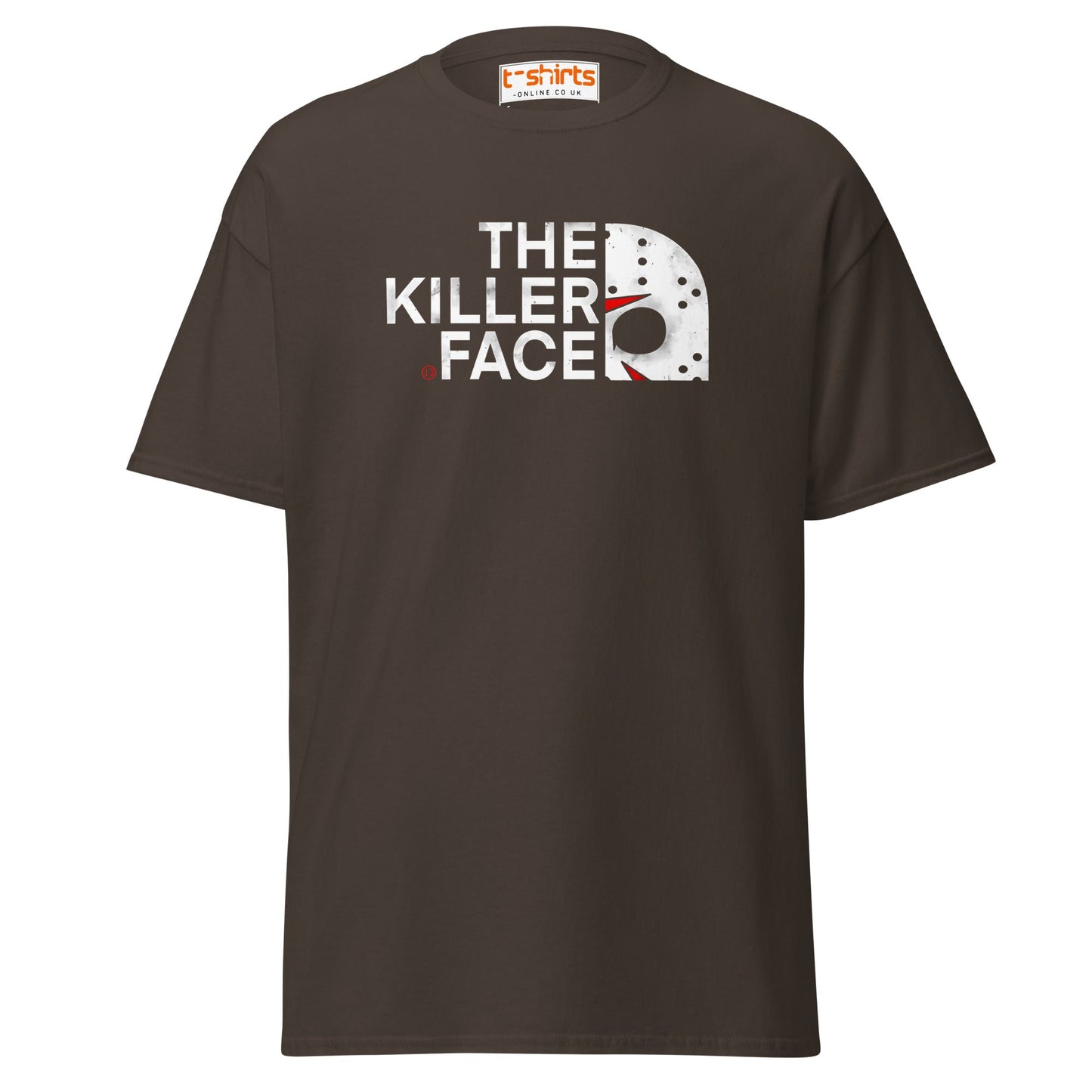 The Killer Face T-Shirt | Horror Parody Tee - Dark Chocolate - T-Shirts Online