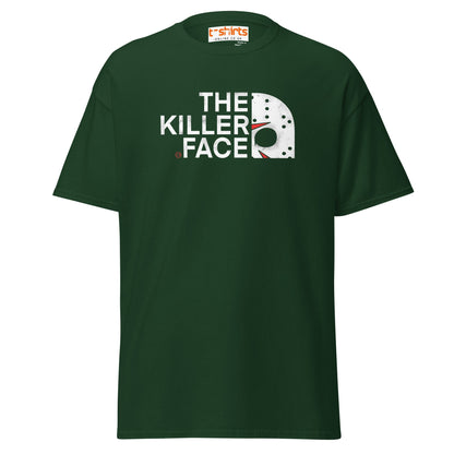 The Killer Face T-Shirt | Horror Parody Tee - Forest Green - T-Shirts Online