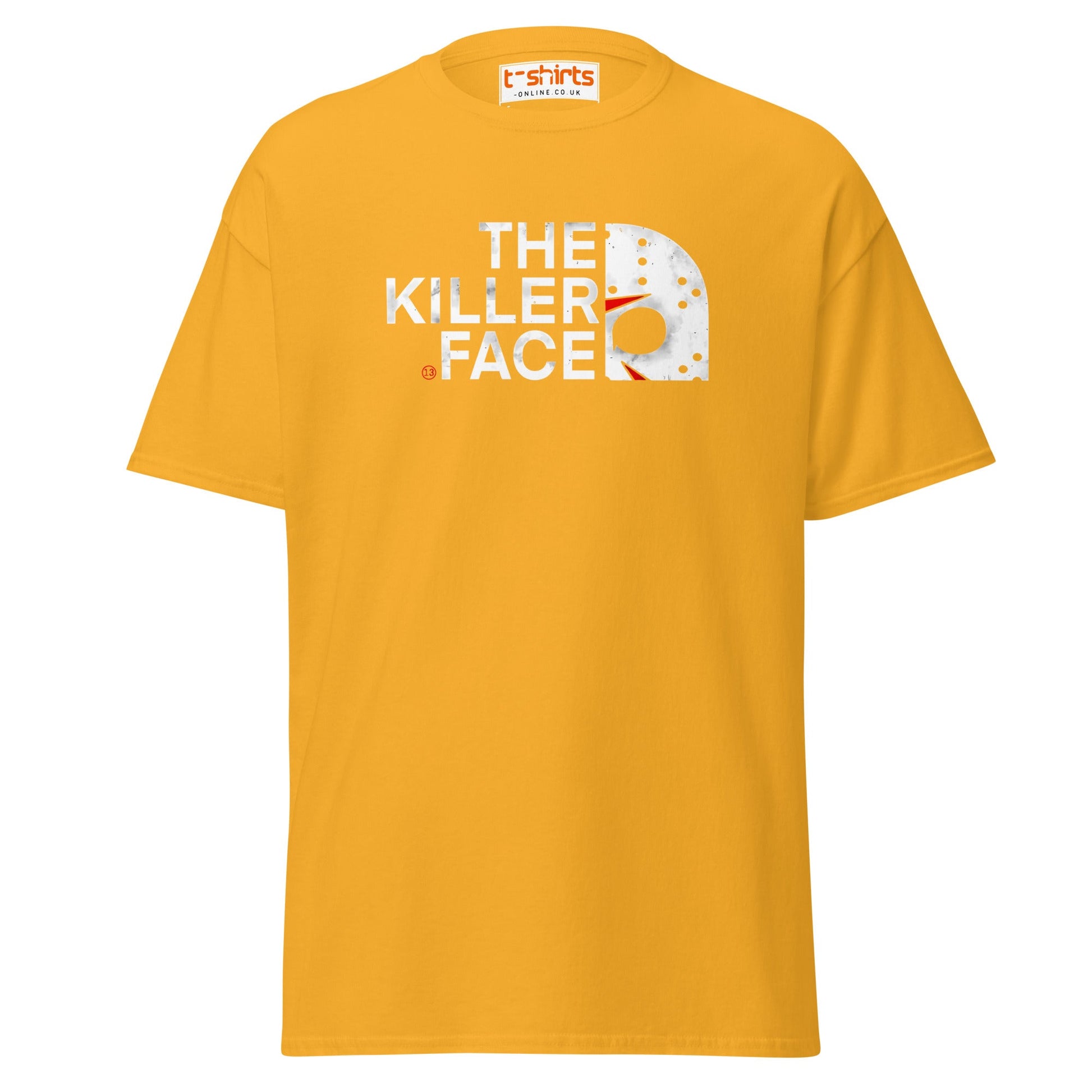 The Killer Face T-Shirt | Horror Parody Tee - Gold - T-Shirts Online