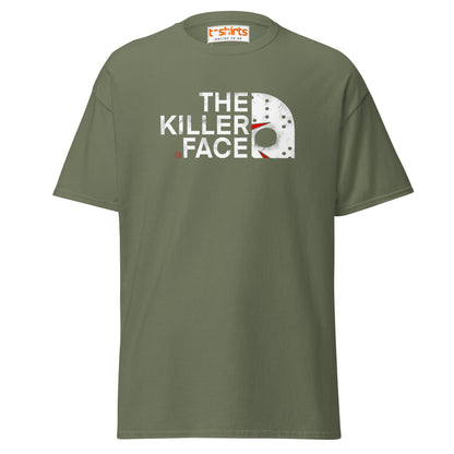 The Killer Face T-Shirt | Horror Parody Tee - Military Green - T-Shirts Online