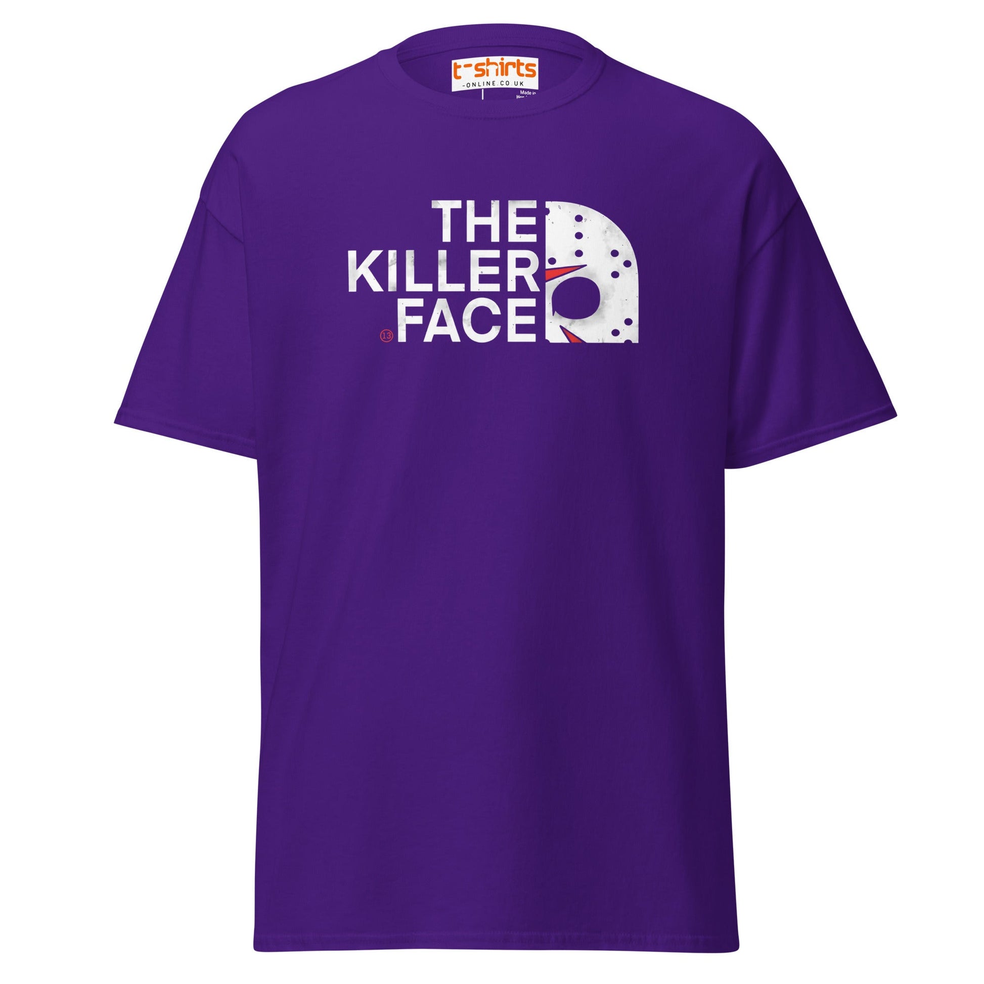 The Killer Face T-Shirt | Horror Parody Tee - Purple - T-Shirts Online