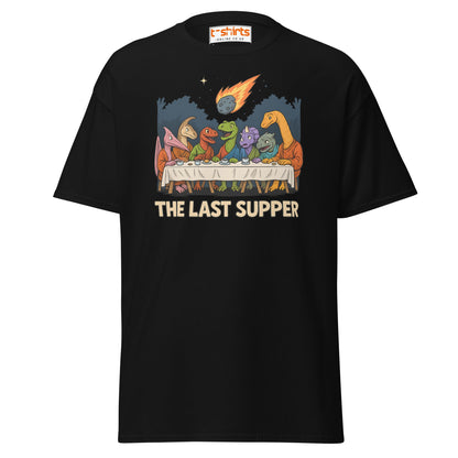 The Last Supper Dinosaur Meteor T-Shirt - Black - T-Shirts Online
