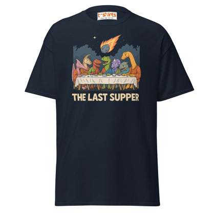 The Last Supper Dinosaur Meteor T-Shirt - Navy - T-Shirts Online