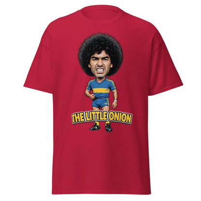 The Little Onion Football Legend Caricature T-Shirt - Cardinal - T-Shirts Online