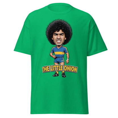 The Little Onion Football Legend Caricature T-Shirt - Irish Green - T-Shirts Online