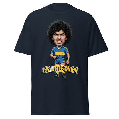 The Little Onion Football Legend Caricature T-Shirt - Navy - T-Shirts Online